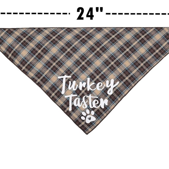 2 Thanksgiving & 2 Christmas Bandana for Dogs NEW - Picture 3 of 5